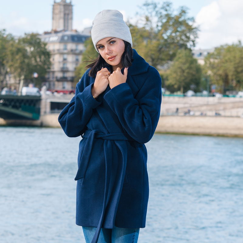 Manteau french Caldo bleu marine